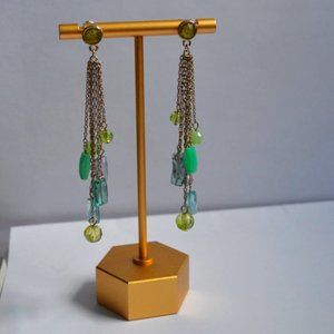 Seaglass Chain Dangle Earrings